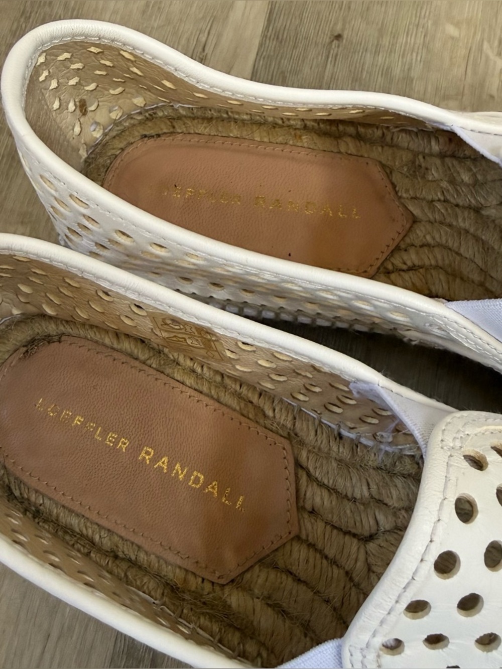 Loeffler Randall Rowan Platform Espadrilles White size 41 - Picture 7 of 12